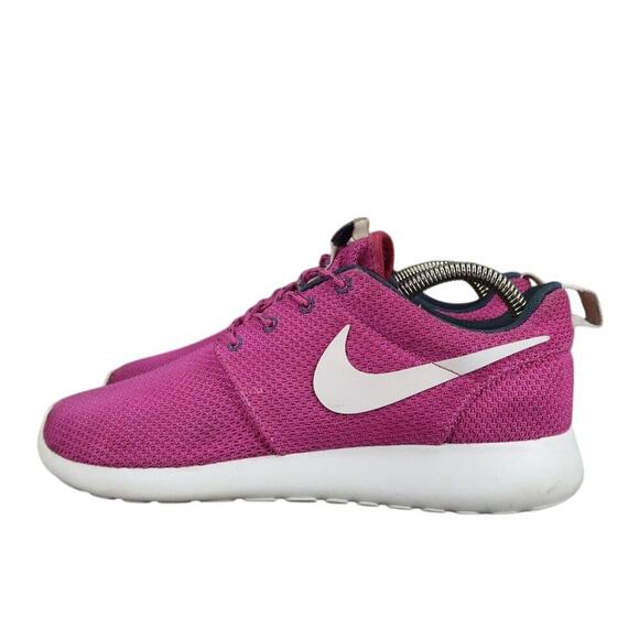 Nike Shoes Womens 7.5 Athletic Trainers Roshe Run Lifestyle Active Comfort Pink - Picture 5 of 14